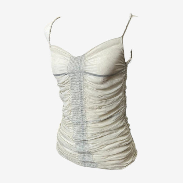 Dolce & Gabbana S/S 2003 Sheer Drape Top