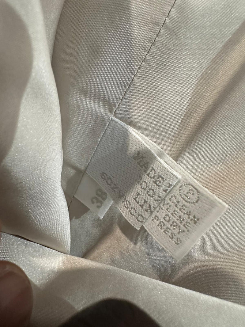 Prada F/W 1998 Silver-Ivory Panelled Midi Slip Dress