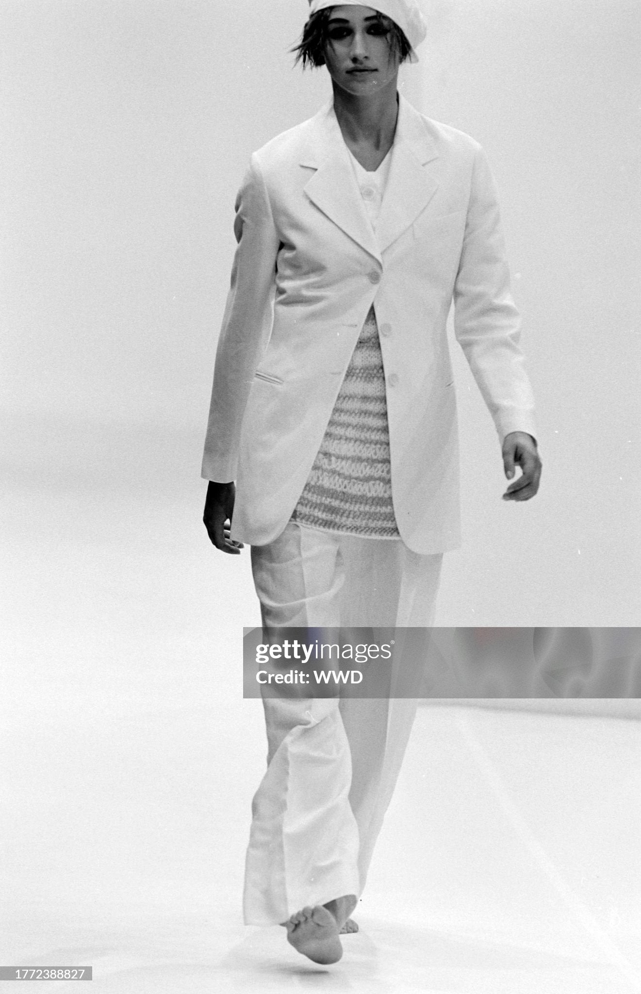 Documented Dolce & Gabbana Spring 1994 White Ivory Silk Suit