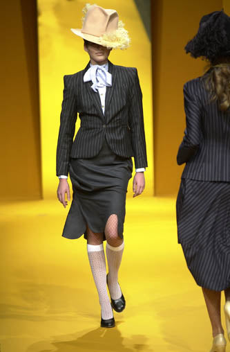 Vivienne Westwood Fall 2001 Runway Striped Blazer