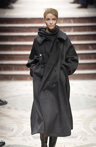 Yohji Yamamoto F/W 2002 Wool Double-Breasted Trench Coat